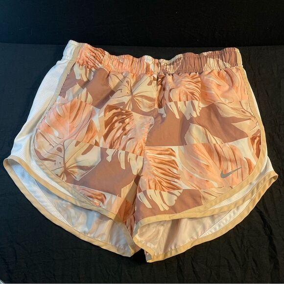 Women's Nike Dri-Fit Tempo Running Shorts w/ Palm/Tropical Pink Cream - Picture 1 of 6